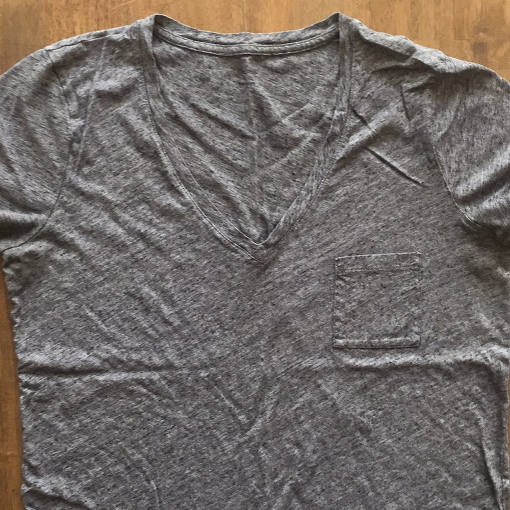 Madewell Grey Whisper Cotton Tee